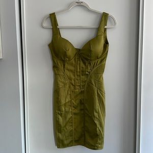 Olive green dress